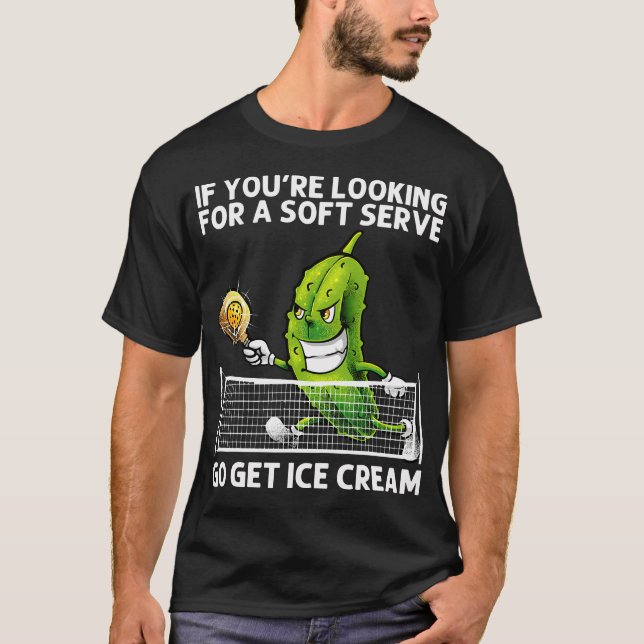 Pickleball Art For Men Women Grandpa Gag Pickle Ba T-Shirt (Front)