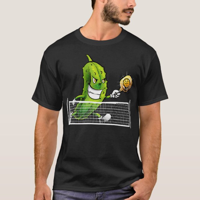 Pickleball Art For Men Women Pickle Ball Picklebal T-Shirt (Front)