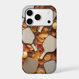Pickleball Autumn Paddle Court Design iPhone 17 Pro Case