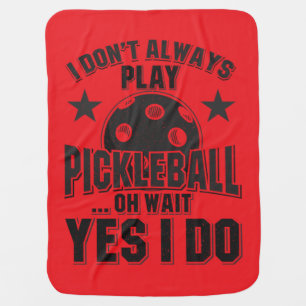 Pickleball Baby Blanket