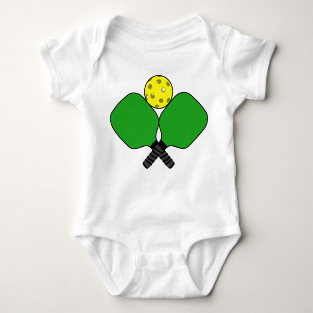 Pickleball Baby Bodysuit (Front)
