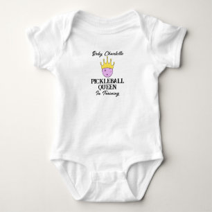 Pickleball Baby for New Parent Pickleballers Bodysuit