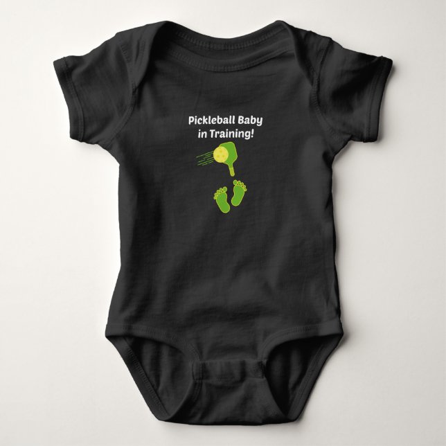 Pickleball baby in training!,love Pickleball baby  Baby Bodysuit (Front)