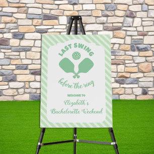 Pickleball Bachelorette Weekend Foam Board