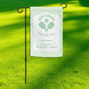Pickleball Bachelorette Weekend Garden Flag