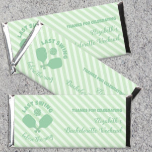 Pickleball Bachelorette Weekend Hershey Bar Favors