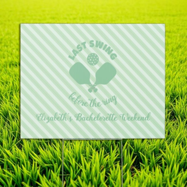 Pickleball Bachelorette Weekend Sign (Creator Uploaded)