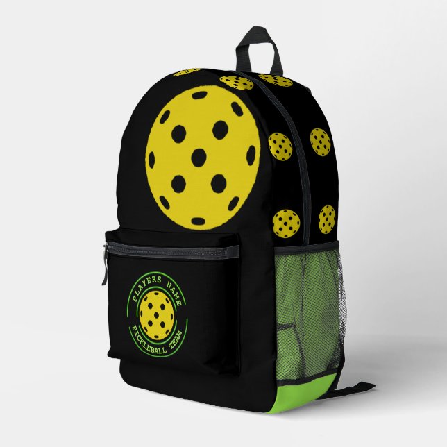 Pickleball Backpack - Personalized Sport Bag Gift (Back Corner Right)