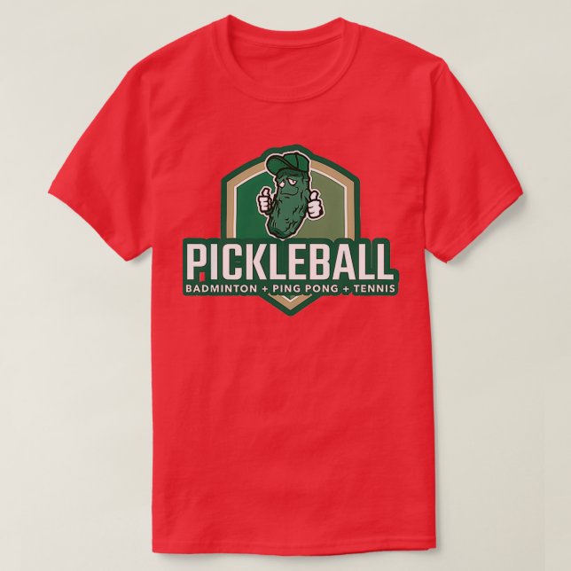 Pickleball Badminton Ping Pong Tennis T 1 T-Shirt (Design Front)