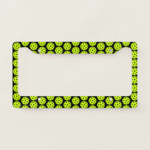 Pickleball Ball Pattern License Plate Frame