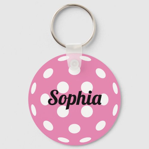 Pickleball Ball Personalized Name Keychain