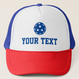 Pickleball Baller Funny Custom Text Name  Trucker Hat