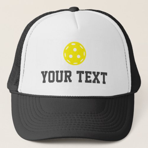 Pickleball Baller Funny Custom Text Name Trucker Hat