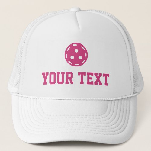 Pickleball Baller Funny Custom Text Name  Trucker Hat