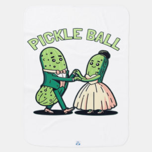 Pickleball Ballroom Dancing Baby Blanket