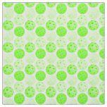 Pickleball Balls - Green Pickleball Balls on White Fabric