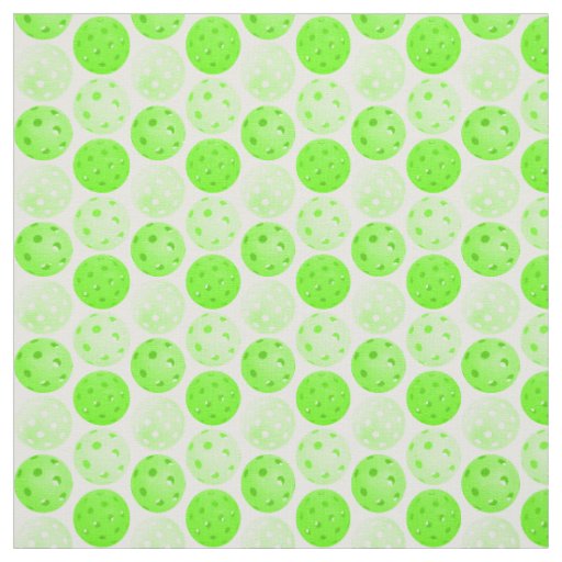 Pickleball Balls - Green Pickleball Balls on White Fabric