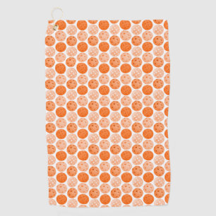 Pickleball Balls, Orange Pickleball Balls on White Golf Towel