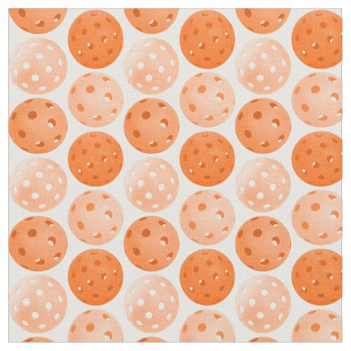 Pickleball Balls - Orange Pickleballs on White Fabric
