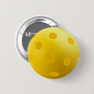Pickleball Balls - Yellow Pickleball Button