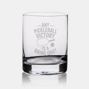 Pickleball Beer Glass Any Victory Is A Brine One
