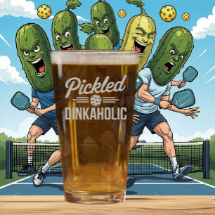 Pickleball Beer Glass For Pickled Dink Fanatics