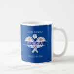 Pickleball Best Grandma Floral Paddle  Coffee Mug<br><div class="desc">Grandma will be a winner with this coffee / tea mug -- a truly stylish design with paddles plus personalized additionally with a two-color name. A touch of pink flowers set it off.  Any design questions,  just send an email to charmdesignstudio@rcn.com and we'll be delighted to assist.</div>