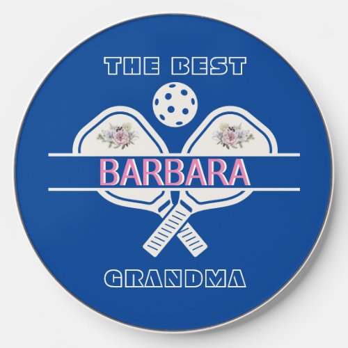 Pickleball Best Grandma Paddles First Name    Wireless Charger