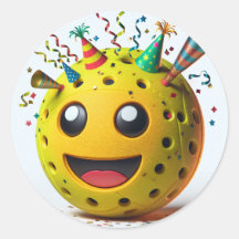 PickleBall Birthday Emoji Sticker