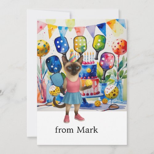 Pickleball Birthday Greeting