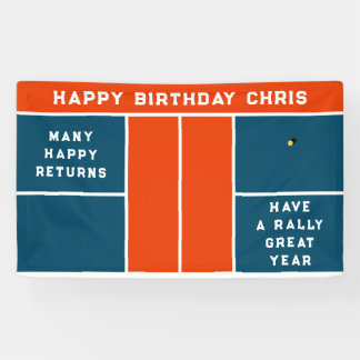 Pickleball Birthday Party Banner