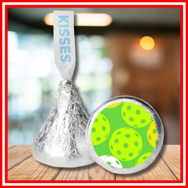 Pickleball Birthday Party Cute Green Sports Hershey®'s Kisses® (Creator Uploaded)