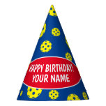 Pickleball Birthday party hats with custom name