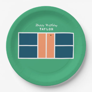 Pickleball Birthday Party Paper Plates