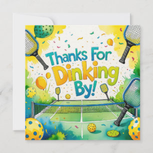 Pickleball birthday  thank you card