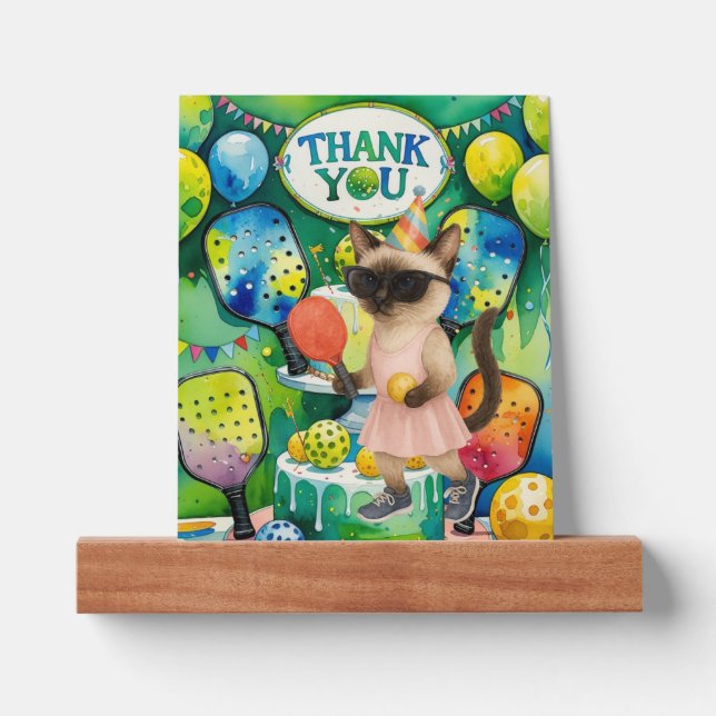 Pickleball birthday themed picture ledge (Front)
