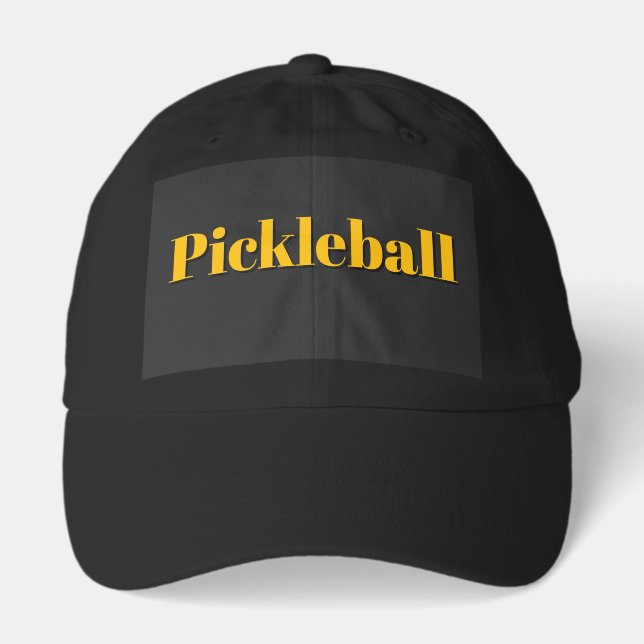 Pickleball Black Hat (Front)