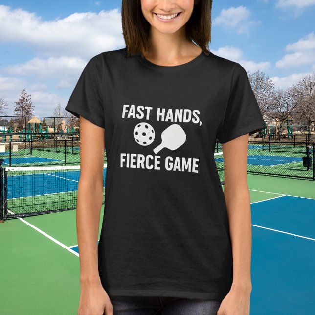 Pickleball black white quote T-Shirt (Creator Uploaded)