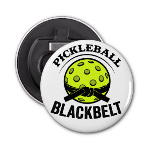 Pickleball Blackbelt – Funny Pickleball Master Bottle Opener