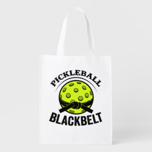 Pickleball Blackbelt – Funny Pickleball Master Grocery Bag