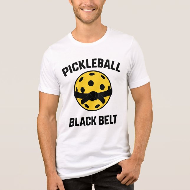 Pickleball BlackBelt Tri-Blend Shirt (Front)