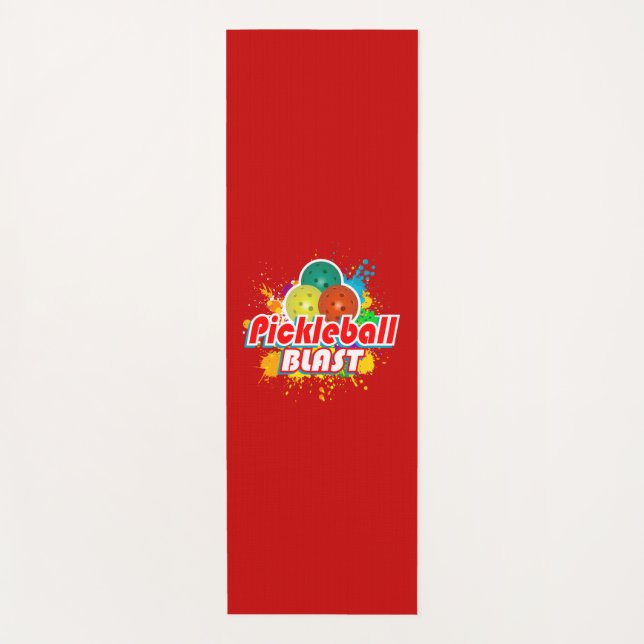 Pickleball Blast 1 Options Yoga Mat (Front)