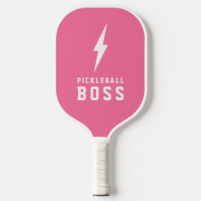 Pickleball Boss Lightning Bolt Custom Color   Pickleball Paddle (Front)