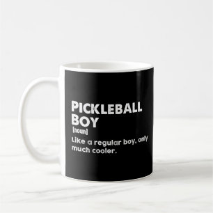 Pickleball Boy Funny Dictionary Definition Coffee Mug