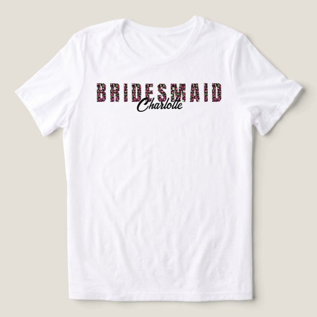 Pickleball Bridal Shower Dinks & Drinks Bridesmaid Tri-Blend Shirt (Design Front)