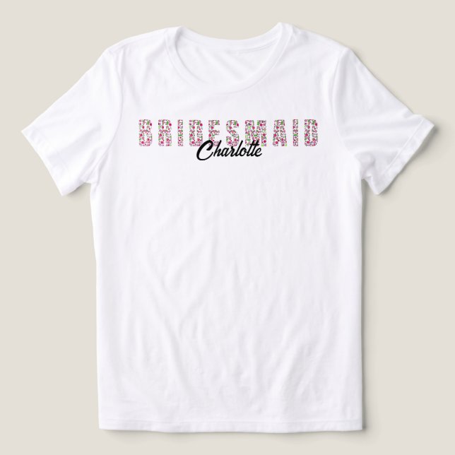 Pickleball Bridal Shower Dinks & Drinks Customized Tri-Blend Shirt (Design Front)