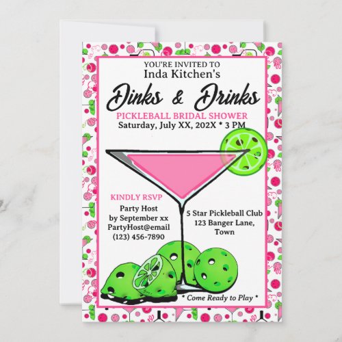 Pickleball Bridal Shower Dinks & Drinks Photo