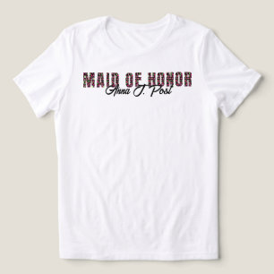 Pickleball Bridal Shower Maid of Honor Personalize Tri-Blend Shirt