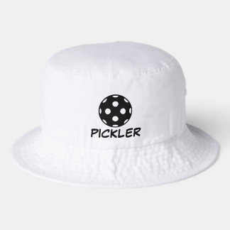 Pickleball bucket hat with custom sports logo