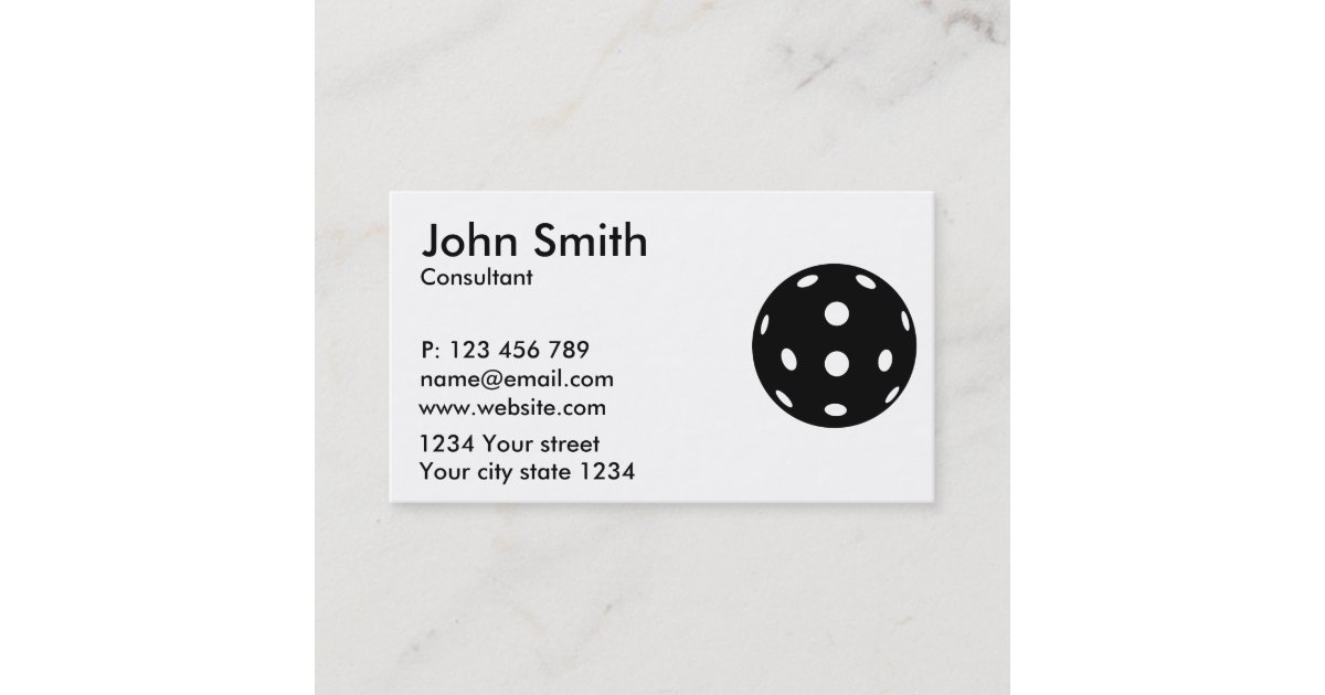 Pickleball Business Card Zazzle